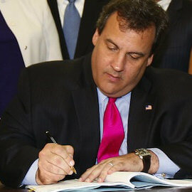 Gov Chris Christie Signing Bill