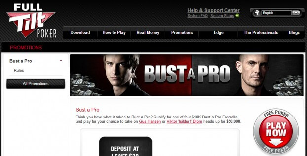 Full Tilt Poker - Bust a Pro